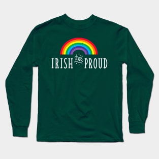 Irish and Proud Gay Pride Irish Pride Saint Patricks Day Rainbow Long Sleeve T-Shirt